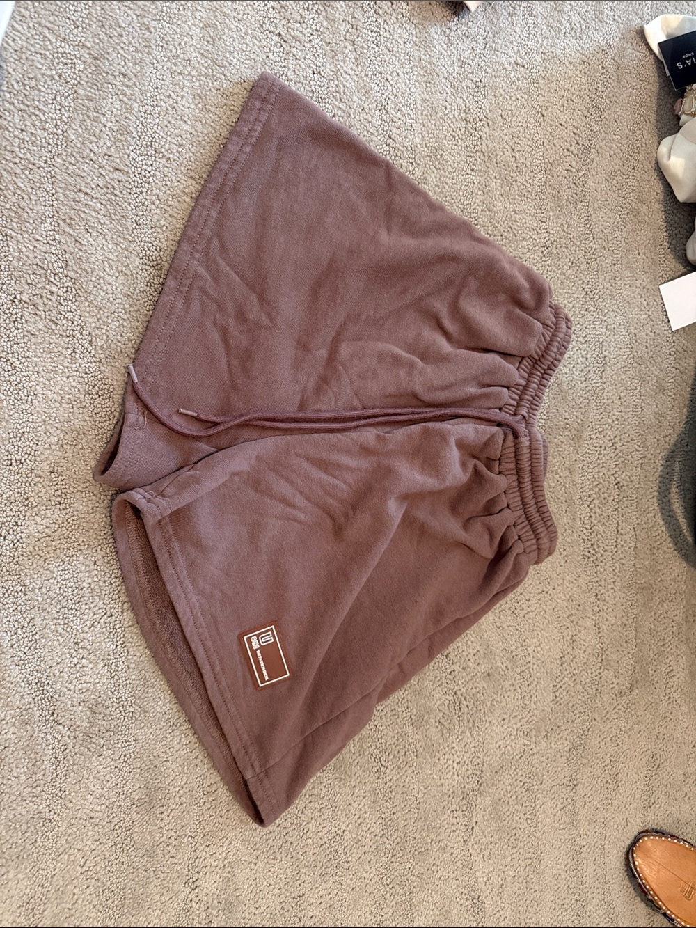SHEIN Brown Athletic Fleece Shorts